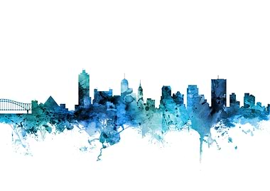 Memphis Tennessee Skyline