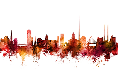 Dublin Ireland Skyline