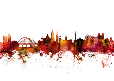 Newcastle England Skyline