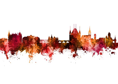 Thun Switzerland Skyline