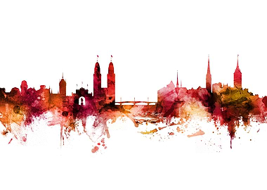 Zurich Switzerland Skyline