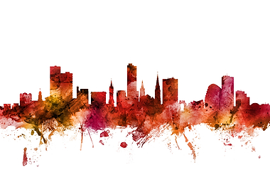 Leicester England Skyline