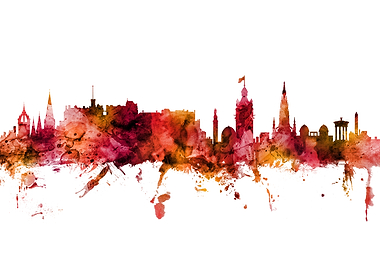 Edinburgh Scotland Skyline