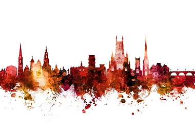 Worcester England Skyline