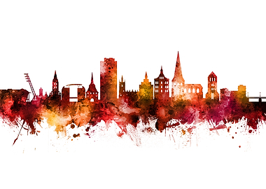 Rostock Germany Skyline
