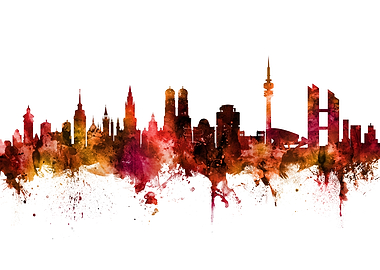 Munich Germany Skyline