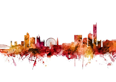 Manchester England Skyline
