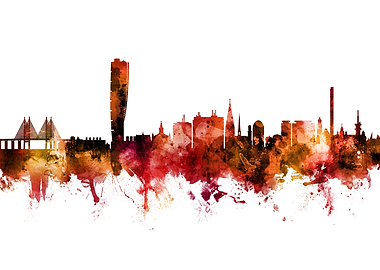 Malmo Sweden Skyline