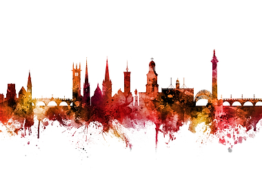 Shrewsbury England Skyline