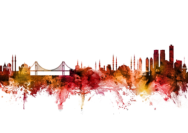 Istanbul Turkey Skyline