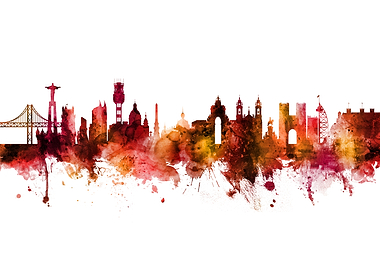 Lisbon Portugal Skyline