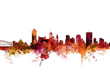 Memphis Tennessee Skyline