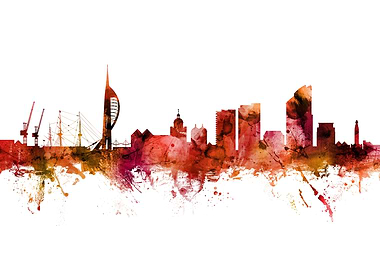 Portsmouth England Skyline