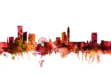 Birmingham England Skyline