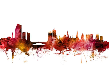 Leeds England Skyline