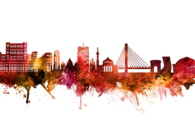 Bucharest Romania Skyline