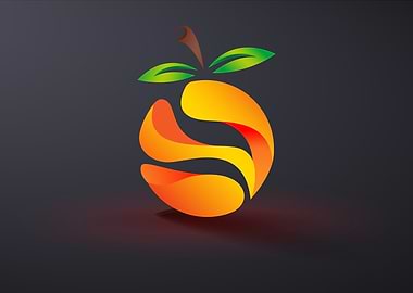 abstract orange colorful