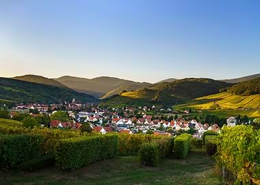 Village view from drone