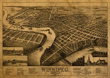 Map of Winnipeg 1881