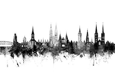 Lubeck Germany Skyline