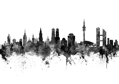 Munich Germany Skyline