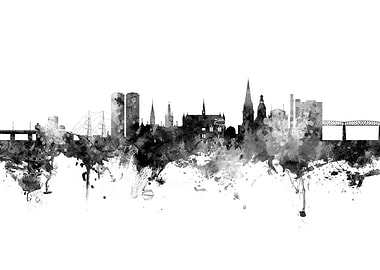 Dundee Scotland Skyline