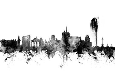 Geneva Switzerland Skyline