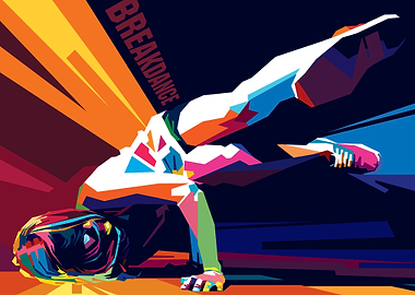Breakdance in WPAP Style