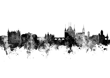 Thun Switzerland Skyline