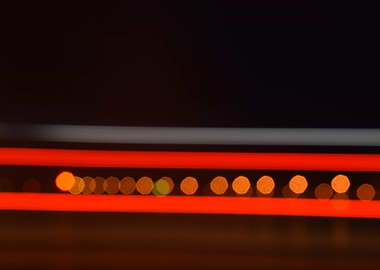 astract lights at the port