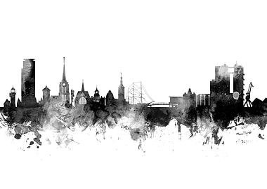 Halmstad Sweden Skyline