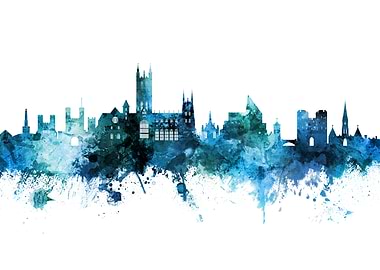 Canterbury England Skyline
