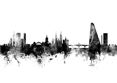 Basel Switzerland Skyline