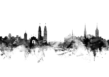 Zurich Switzerland Skyline