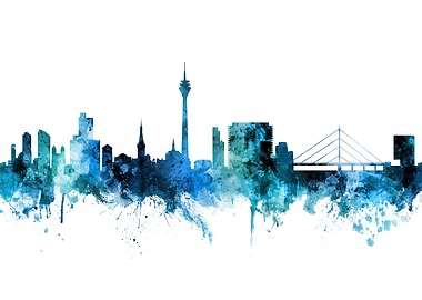 Dusseldorf Germany Skyline
