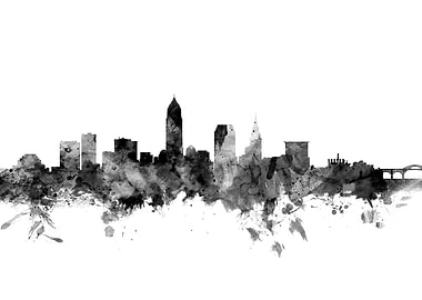 Cleveland Ohio Skyline