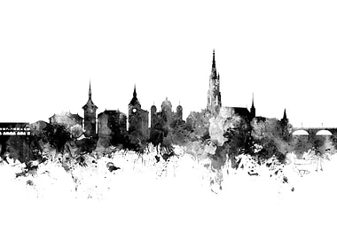 Bern Switzerland Skyline