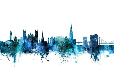 Exeter England Skyline