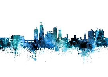 Derby England Skyline