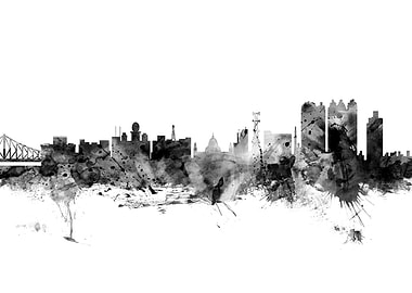 Kolkata India Skyline