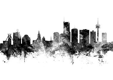 Essen Germany Skyline