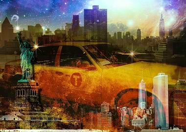 Statue of liberty and NYC