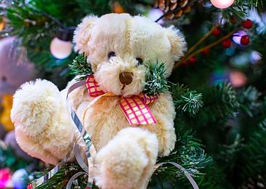 christmas teddy bear