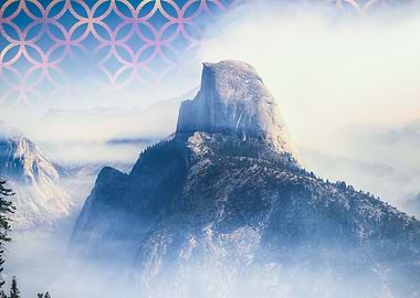 Mountain through the sky