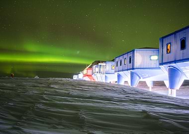 frozen research station