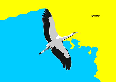 Flying Stork