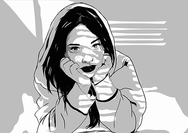 Beautiful Girl Happy Light
