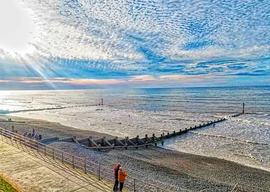 Sheringham Beach At Dusk