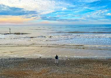 Sheringham Beach At Dusk