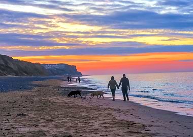 Cromer Beach At Sunset